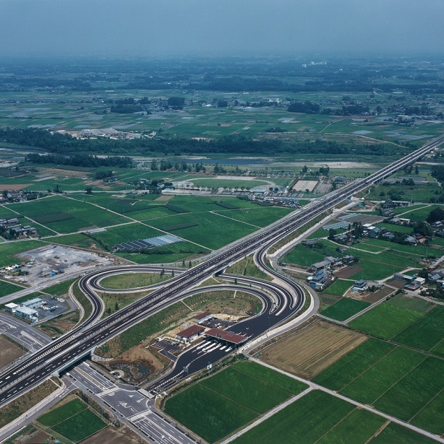 北関東横断道路航空写真
